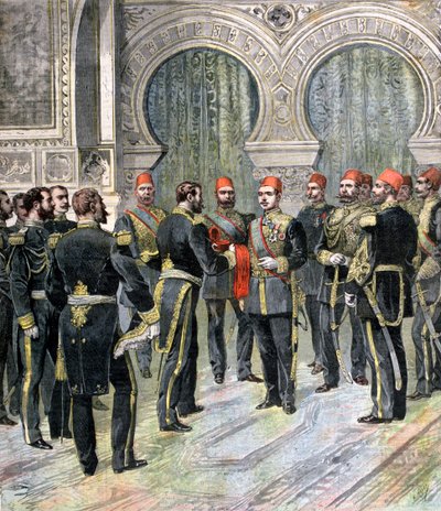 Rückkehr des Großkreuzes der Ehrenlegion an den neuen Khedive von Ägypten, 1892 von Henri Meyer