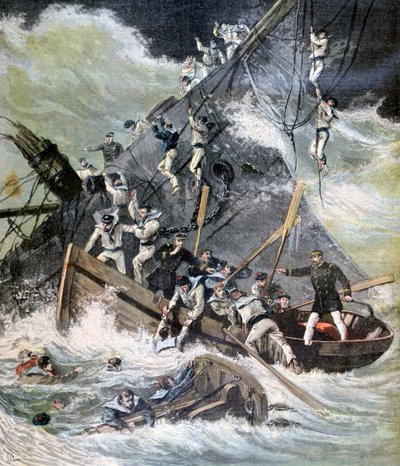 Schiffswrack der La Bourdonnais, Sainte Marie, Madagaskar, 1893 von Henri Meyer