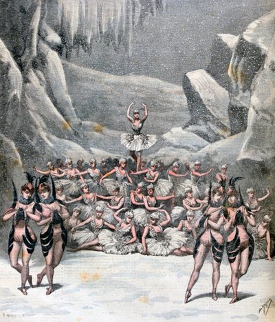 Das Schneeballett, aus der Reise zum Mond von Jacques Offenbach, 1892 von Henri Meyer