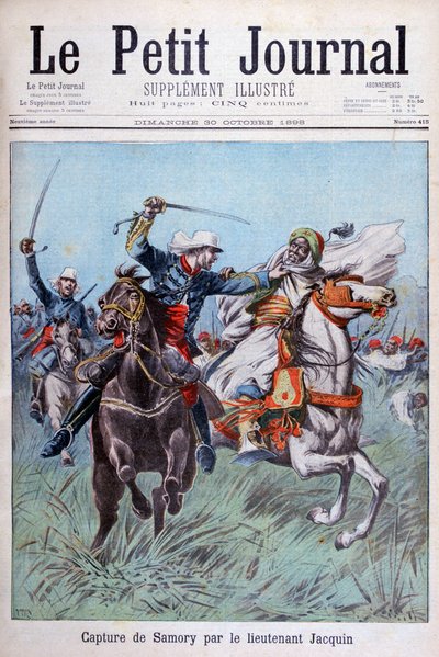 Die Gefangennahme von Toure Samory durch Leutnant Jacquin bei Guelemou von Henri Meyer