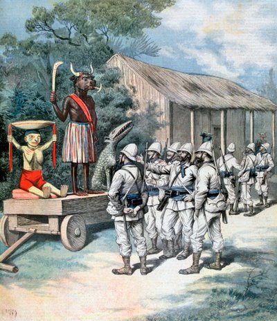 Das Idol des Krieges, Kana, Dahomey, Afrika, 1892 von Henri Meyer