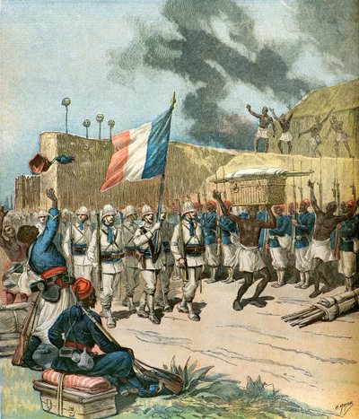 Truppen betreten Abomey von Henri Meyer