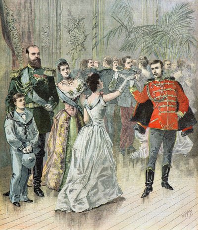 Zar Alexander III. und seine Familie von Henri Meyer