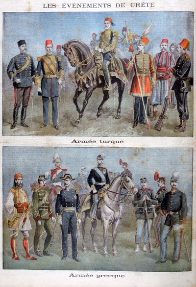 Uniformen der griechischen und türkischen Armeen, 1897 von Henri Meyer