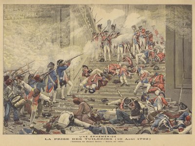 Die Einnahme der Tuilerien (10. August 1792) von Henri Paul Motte