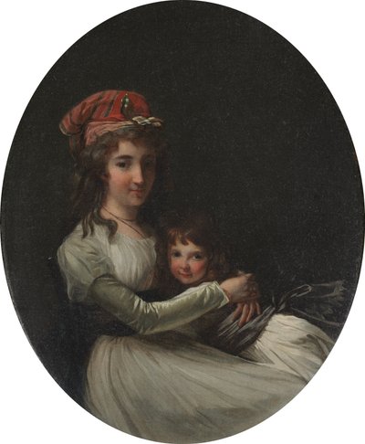 Porträt einer Mutter und Tochter, ca. 1794-95 von Henri Pierre Danloux