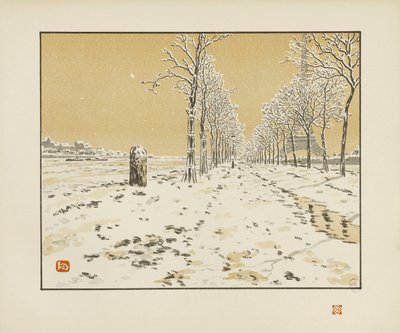 Von der Schwaneninsel [Die sechsunddreißig Ansichten des Eiffelturms] von Henri Rivière