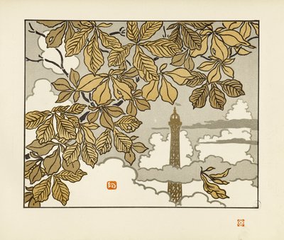 Frontispiz [Die sechsunddreißig Ansichten des Eiffelturms] von Henri Rivière