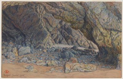 Die Grotten von Morgat von Henri Rivière