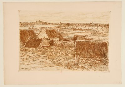 [Der Weiler auf der Insel Bréhat] von Henri Rivière