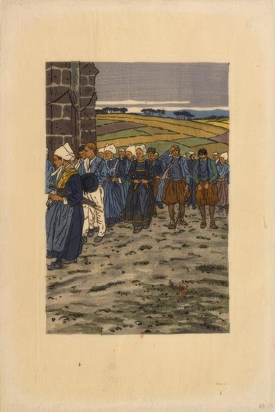 Die Vergebung von Sainte-Anne-la-Palud von Henri Rivière