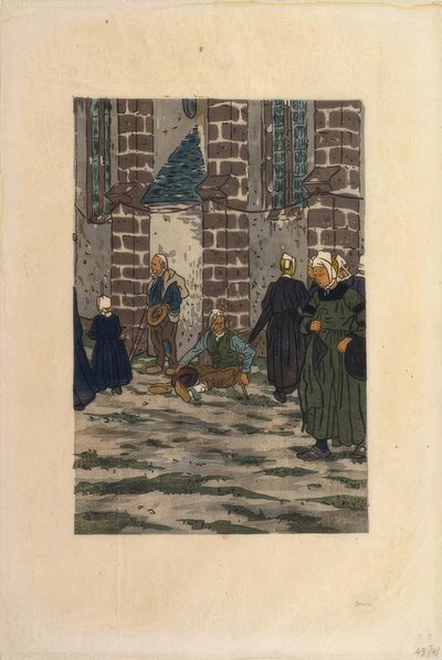 Die Vergebung von Sainte-Anne-la-Palud von Henri Rivière