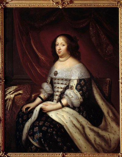 Porträt der Königin von Frankreich, Anna von Österreich von Henri Testelin
