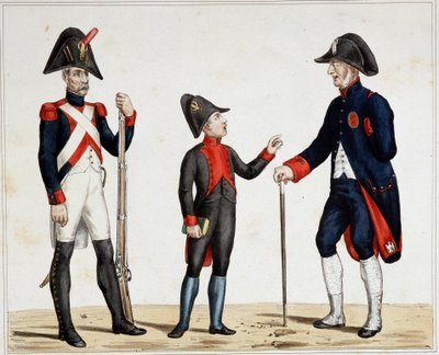 Ein Veteran der Armeen, ein Schüler des Lycée Napoleon und ein Kriegsinvalide von Henri Villain