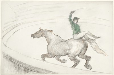 Im Zirkus: Jockey (Au cirque: Jockey) von Henri de Toulouse Lautrec