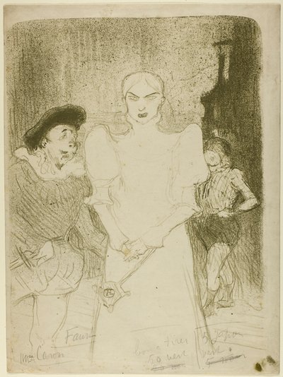 In der Oper: Madame Caron in Faust von Henri de Toulouse-Lautrec