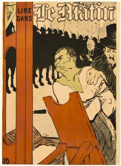 Am Fuße des Schafotts von Henri de Toulouse-Lautrec