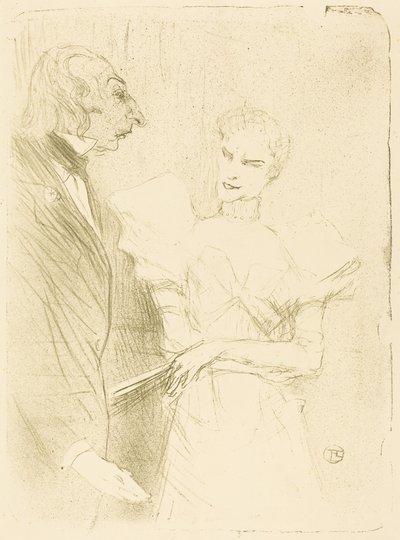 Brandès und Leloir in „Cabotins“ von Henri de Toulouse-Lautrec