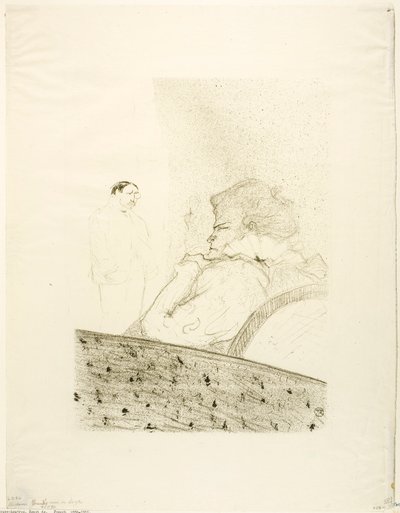 Brandès in ihrer Loge von Henri de Toulouse-Lautrec