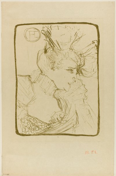 Büste von Mademoiselle Marcelle Lender von Henri de Toulouse-Lautrec