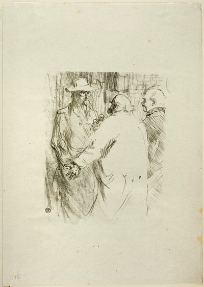 Clemenceau im Gebüsch, aus Au Pied du Sinaï von Henri de Toulouse-Lautrec