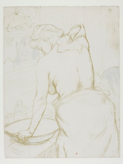 Elles: Frau, die sich wäscht von Henri de Toulouse-Lautrec