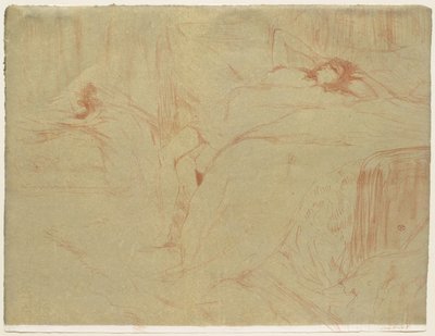 Elles: Auf dem Rücken liegende Frau - Erschöpfung von Henri de Toulouse-Lautrec