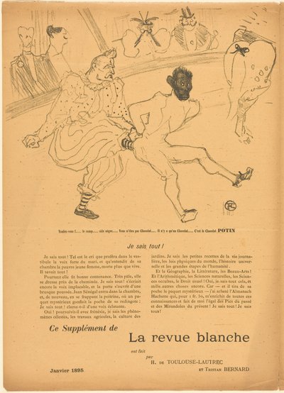 Footit und Chocolat [linke Vorderseite] von Henri de Toulouse-Lautrec