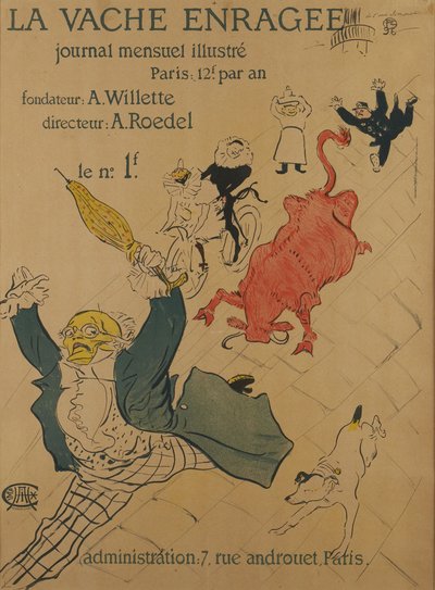 Die wütende Kuh von Henri de Toulouse-Lautrec