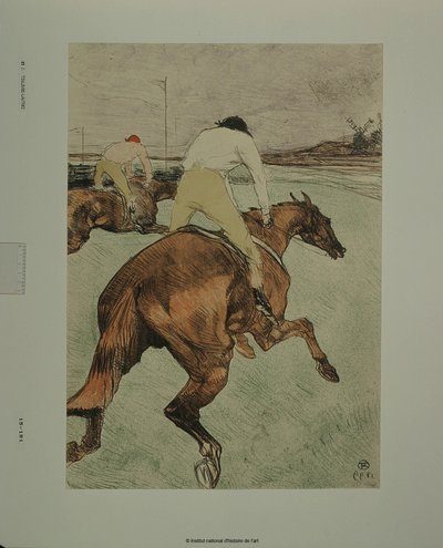 Der Jockey [Abzug b] von Henri de Toulouse-Lautrec