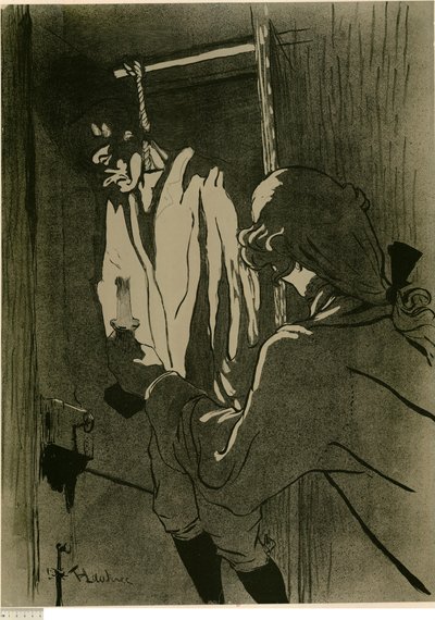[Der Gehängte (1. Platte)] von Henri de Toulouse-Lautrec