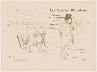 Les Vieilles histoires: Couverture - Frontispiz von Henri de Toulouse-Lautrec