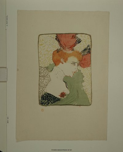 Melle Lender en buste von Henri de Toulouse-Lautrec