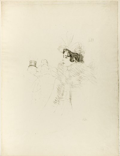 Miss May Belfort an der Bar Achille von Henri de Toulouse-Lautrec