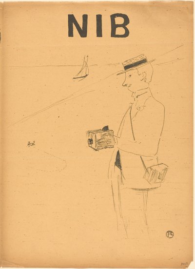 Nib oder der Amateurfotograf [rechte Vorderseite] von Henri de Toulouse-Lautrec