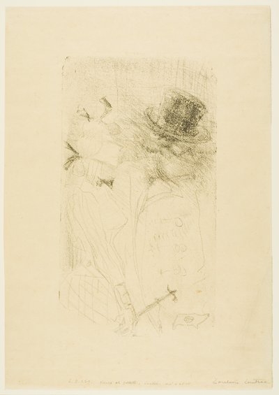Alter Mann und junges Mädchen von Henri de Toulouse-Lautrec