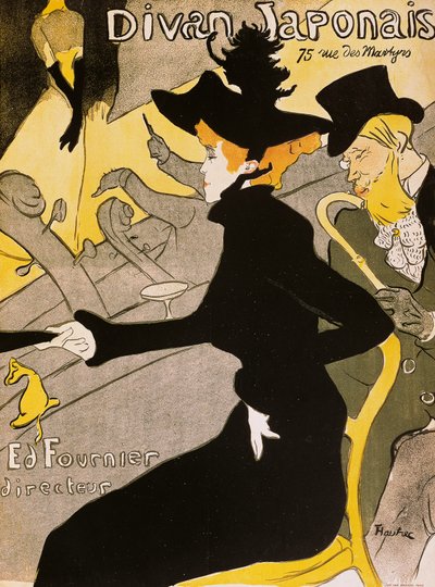 Plakat für Divan Japonais von Henri de Toulouse Lautrec