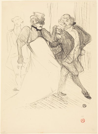 Rejane und Galipaux in "Madame Sans-Gêne" von Henri de Toulouse-Lautrec
