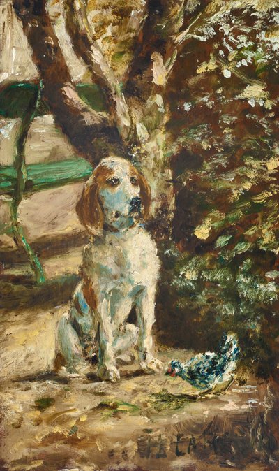 Der Hund des Künstlers Flèche, um 1881 von Henri de Toulouse-Lautrec