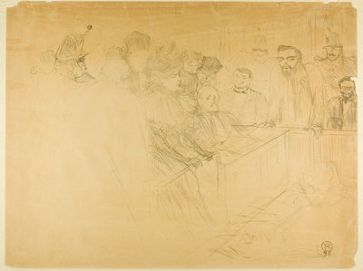 Der Arton-Prozess (dritte Platte) von Henri de Toulouse-Lautrec