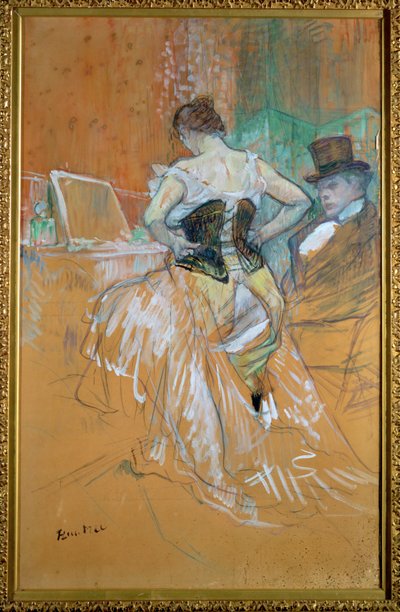 Frau im Korsett, eine Studie für Elles von Henri de Toulouse-Lautrec