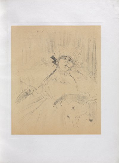 Yvette Guilbert-Englische Serie: Altes Lied von Henri de Toulouse-Lautrec