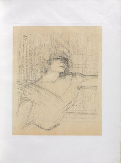 Yvette Guilbert-Englische Serie: Im Leim von Henri de Toulouse-Lautrec