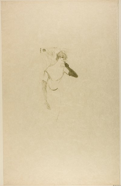 Yvette Guilbert, in Colombine à Pierrot von Henri de Toulouse-Lautrec