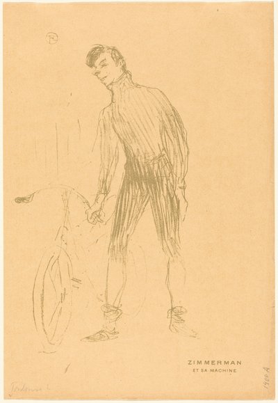 Zimmerman und seine Maschine von Henri de Toulouse-Lautrec