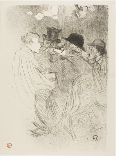 Im Moulin Rouge: Ein Rüpel! Ein echter Rüpel! von Henri de Toulouse Lautrec