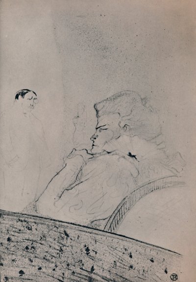 Brandes in ihrem Ankleidezimmer, um 1895, 1946 von Henri de Toulouse Lautrec