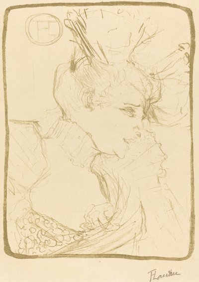Büste von Mlle. Marcelle Lender von Henri de Toulouse Lautrec