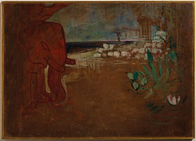 Indische Dekoration für den "Chariot de terre cuite", Bühnenbildmodell für das Théâtre de l