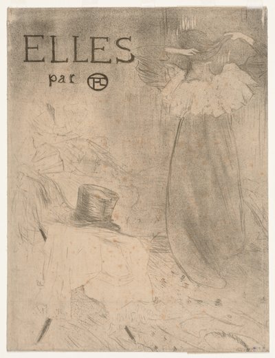 Mappe für Frontispiz von Elles von Henri de Toulouse Lautrec
